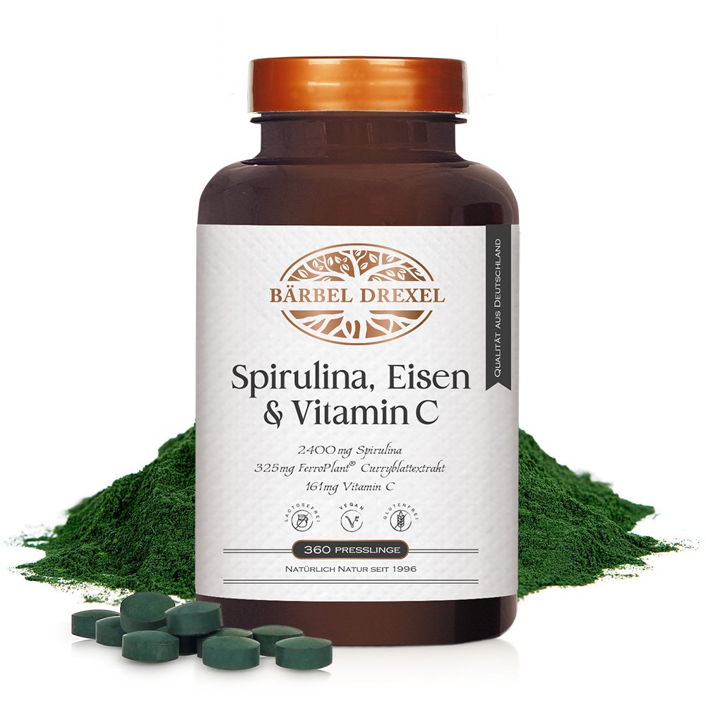 Spirulina, Eisen & Vitamin C Presslinge bestellen | Bärbel Drexel